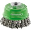 Cup brush stainless M14 knotted 65x0.35mm